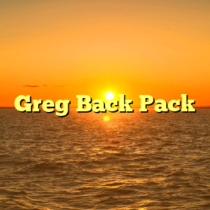 Greg Back Pack